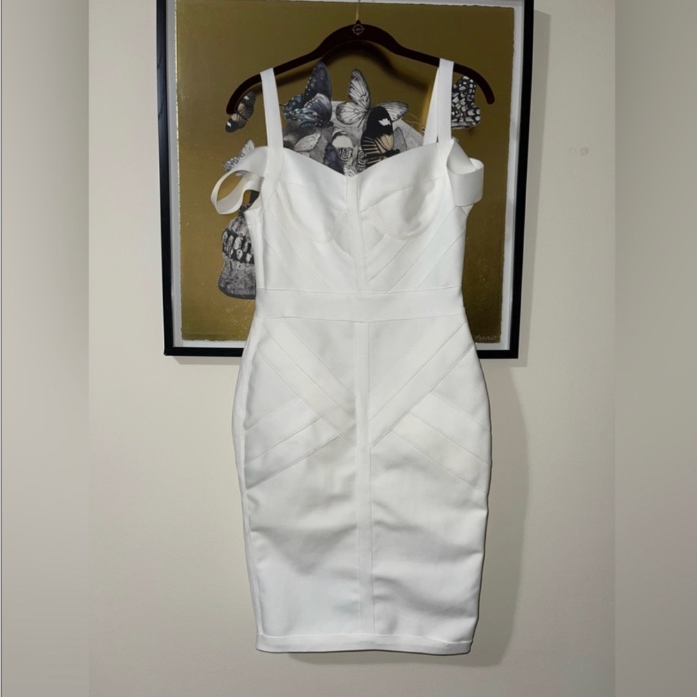 White pencil Bandage dress